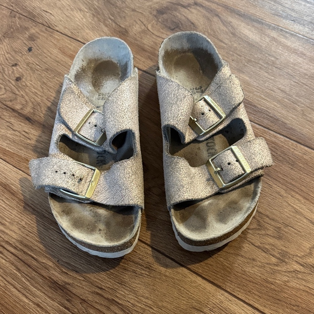 Birkenstock Kids Sandals with Buckles - Tan